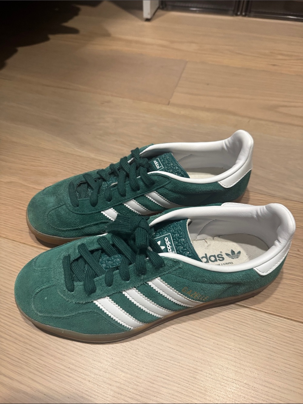 adidas Green Suede Gazelles